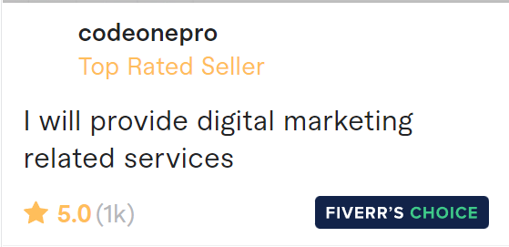 Fiverr's Choice - 5.0 Rating (1k+ reviews)